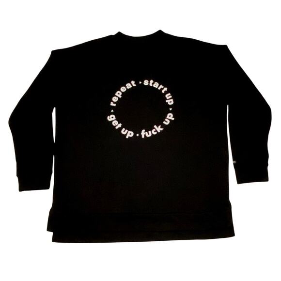 UNIT.CITY Sweatshirt Large Get Up Start Up F***Up Repeat Innovation Park Europe